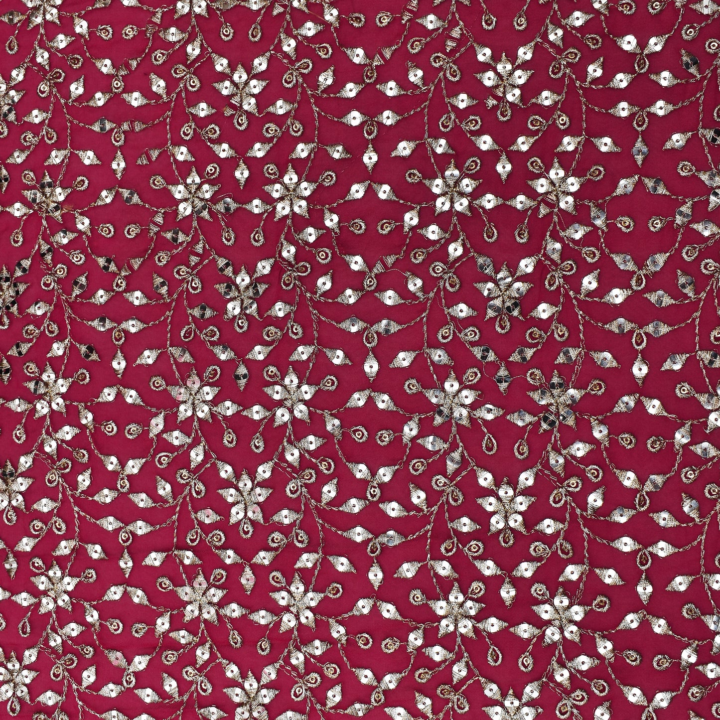 Rani Color Georgette Embroidery Fabric