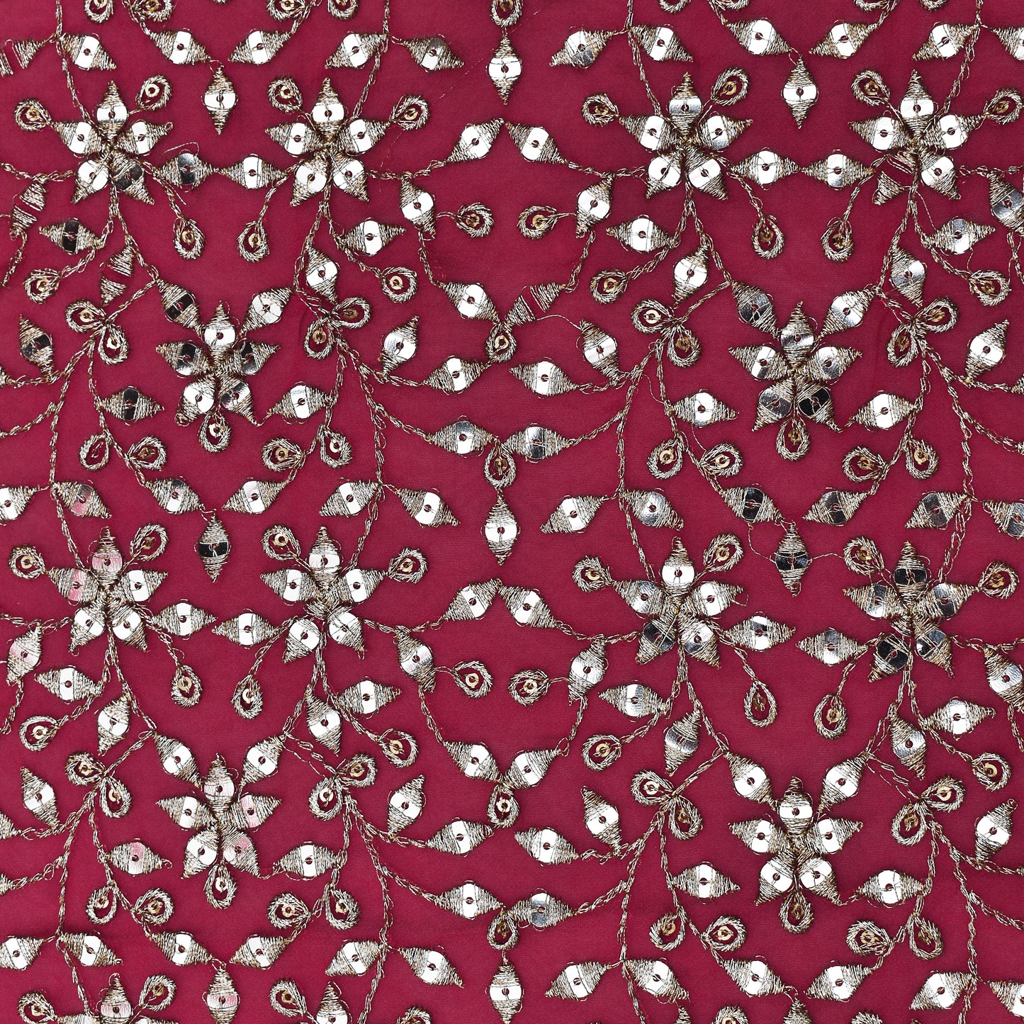 Rani Color Georgette Embroidery Fabric