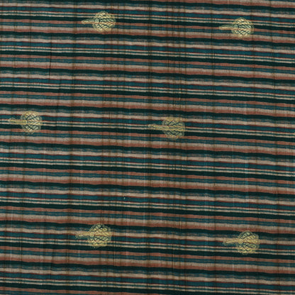 Multi Color Gicha Silk Hybrid Print Booti Fabric