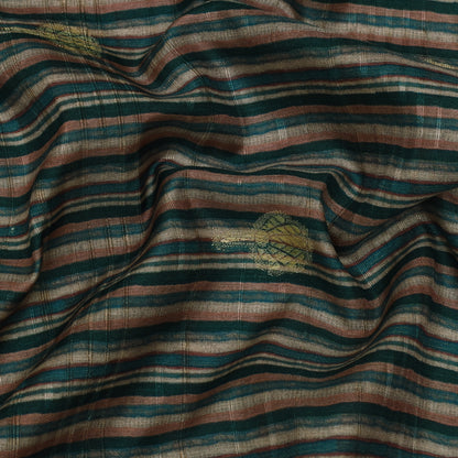 Multi Color Gicha Silk Hybrid Print Booti Fabric