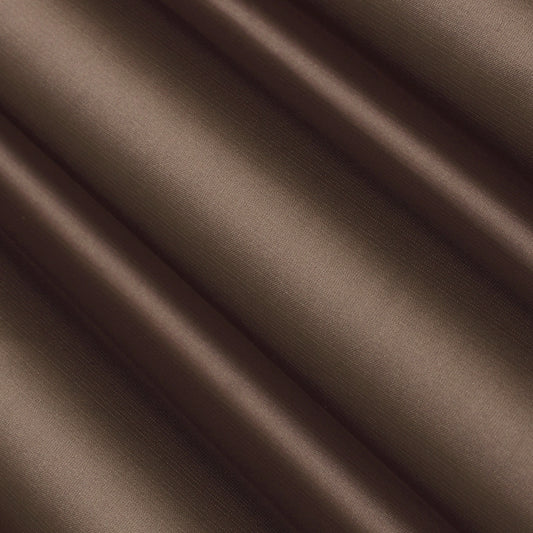 Ash Brown Armani Satin Fabric