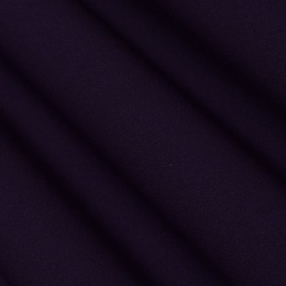 Dark Purple Color Solid Banana Crepe Fabric