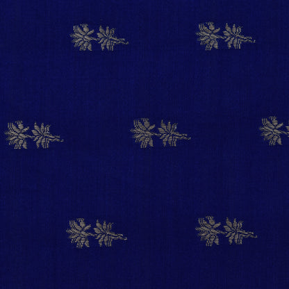 Royal Blue Color Munga Brocade Fabric