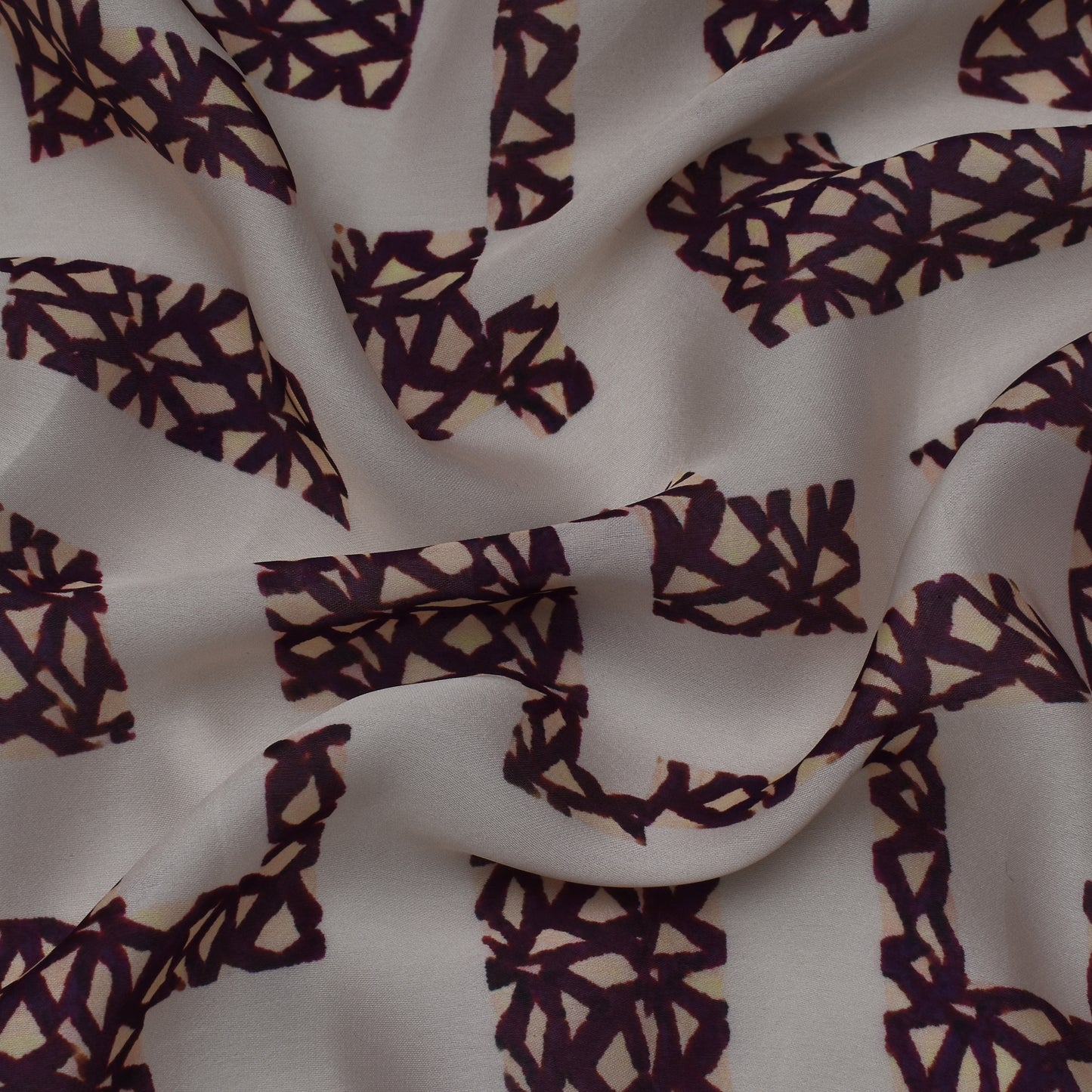 Multi Color Georgette Satin Fabric