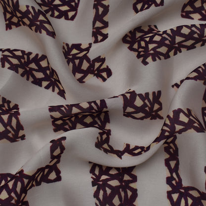 Multi Color Georgette Satin Fabric