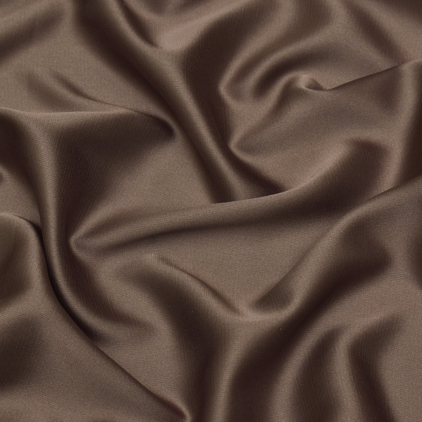 Ash Brown Armani Satin Fabric