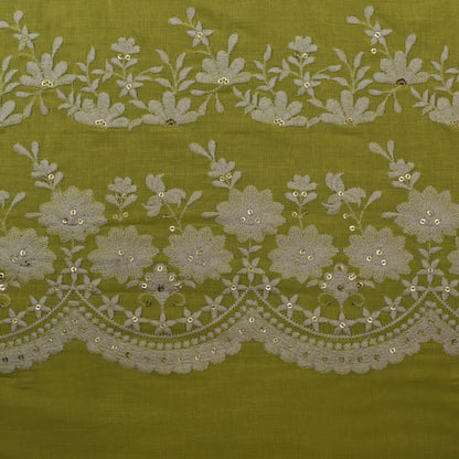 Colored Color Cotton Embroidery Fabric