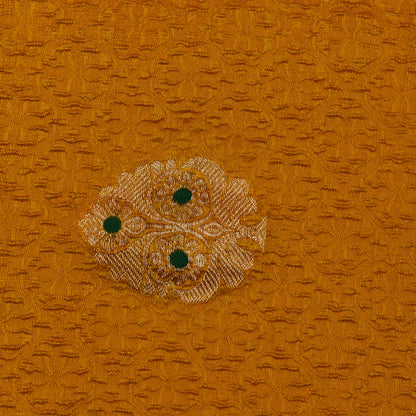 Mustard Color Katan Meena Brocade Fabric