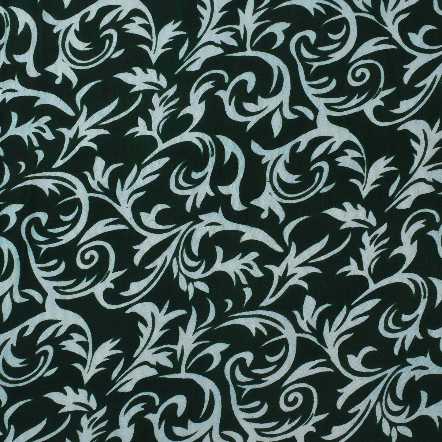 Green Color Modal Satin Print Fabric