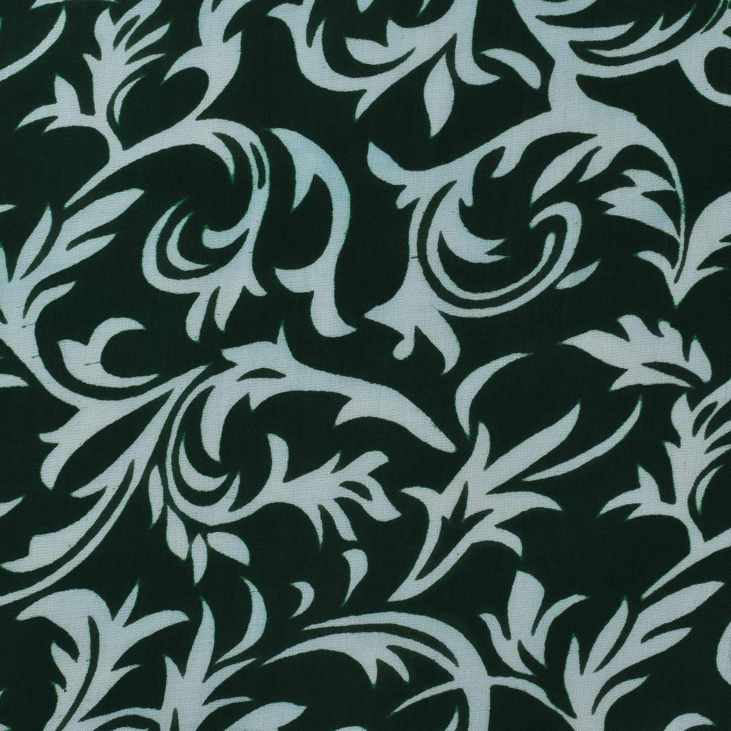 Green Color Modal Satin Print Fabric