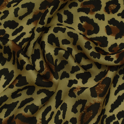 Multi Color Tabby Silk Print Fabric