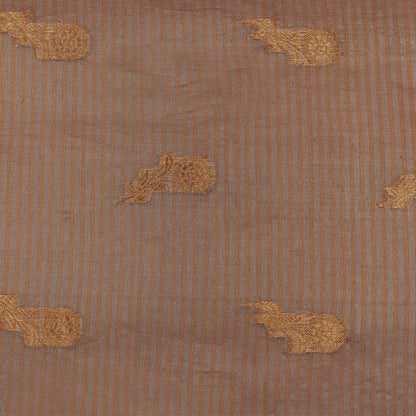 Peach Color Organza Tissue Booti Fabric