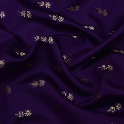 Purple Color Munga Brocade Fabric