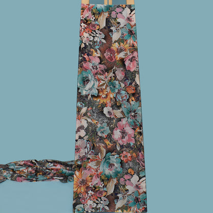 Multi Color Crepe Print Fabric