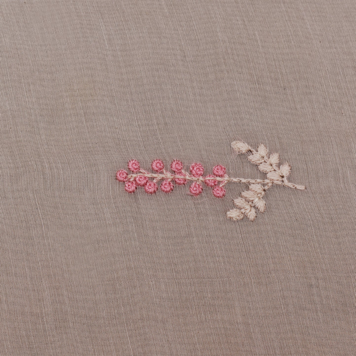 Ivory Pink Color Chanderi Booti Fabric