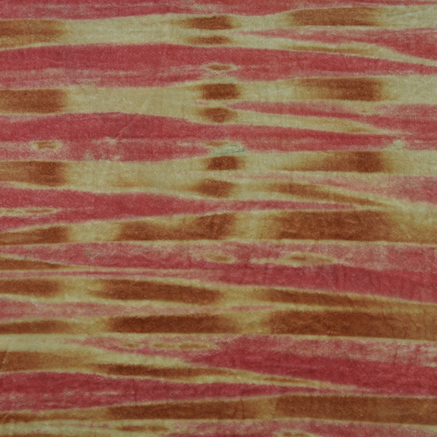 Multicolor Pure Silk Velvet Print Fabric