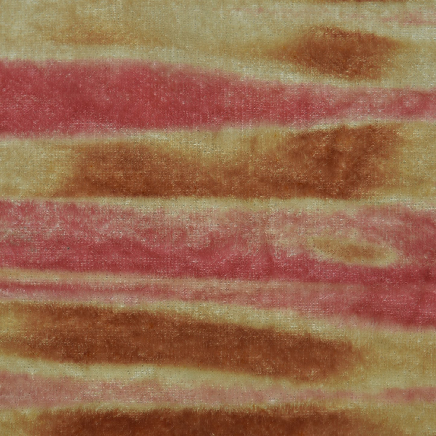 Multicolor Pure Silk Velvet Print Fabric