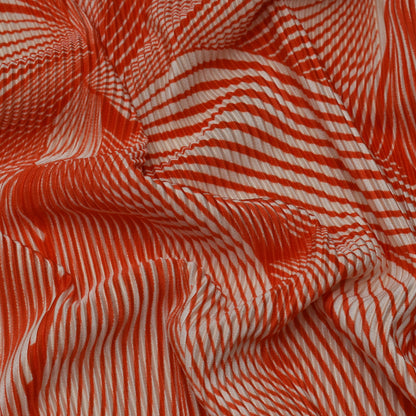 Multi Colored Crush Satin Print Fabric