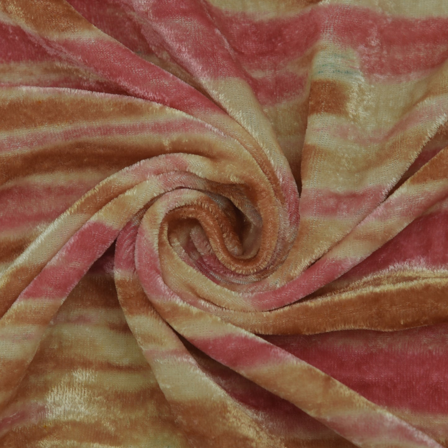 Multicolor Pure Silk Velvet Print Fabric