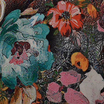 Multi Color Crepe Print Fabric