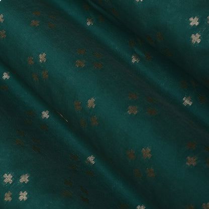 Rama Green Color Brocade Fabric