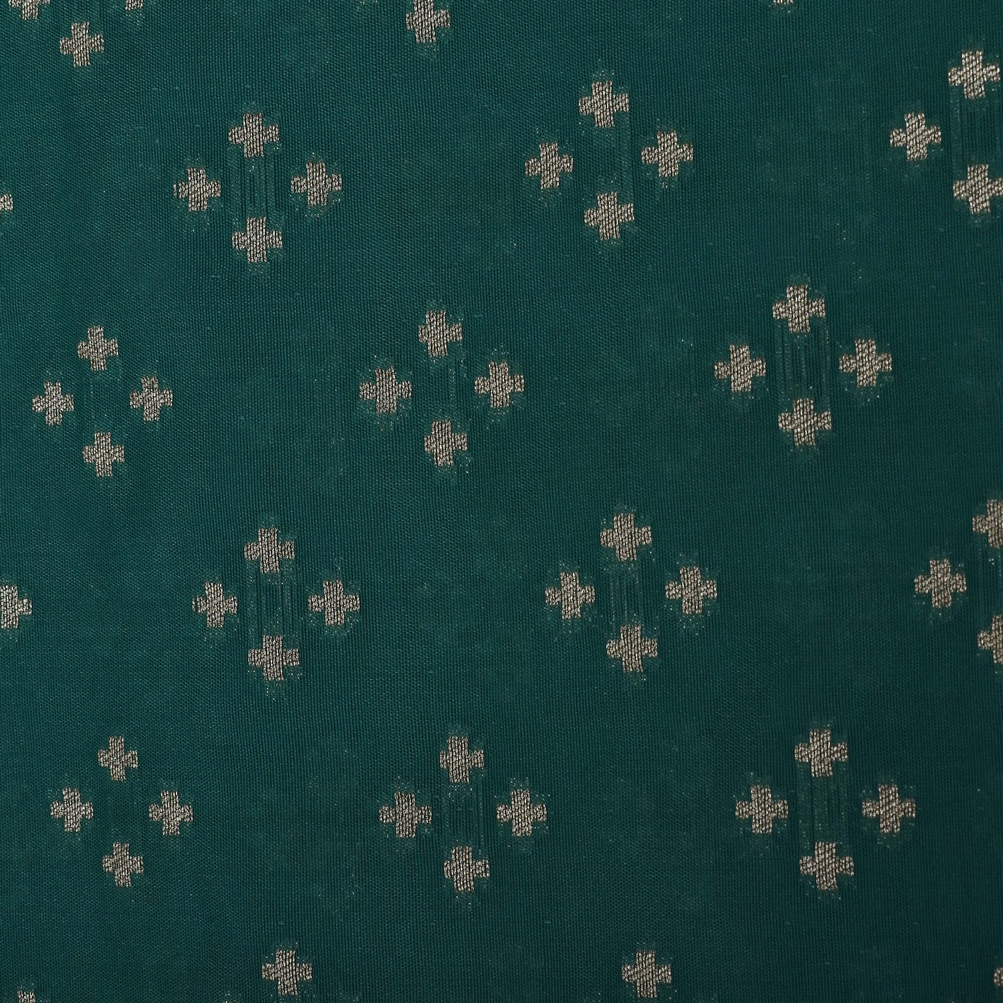 Rama Green Color Brocade Fabric