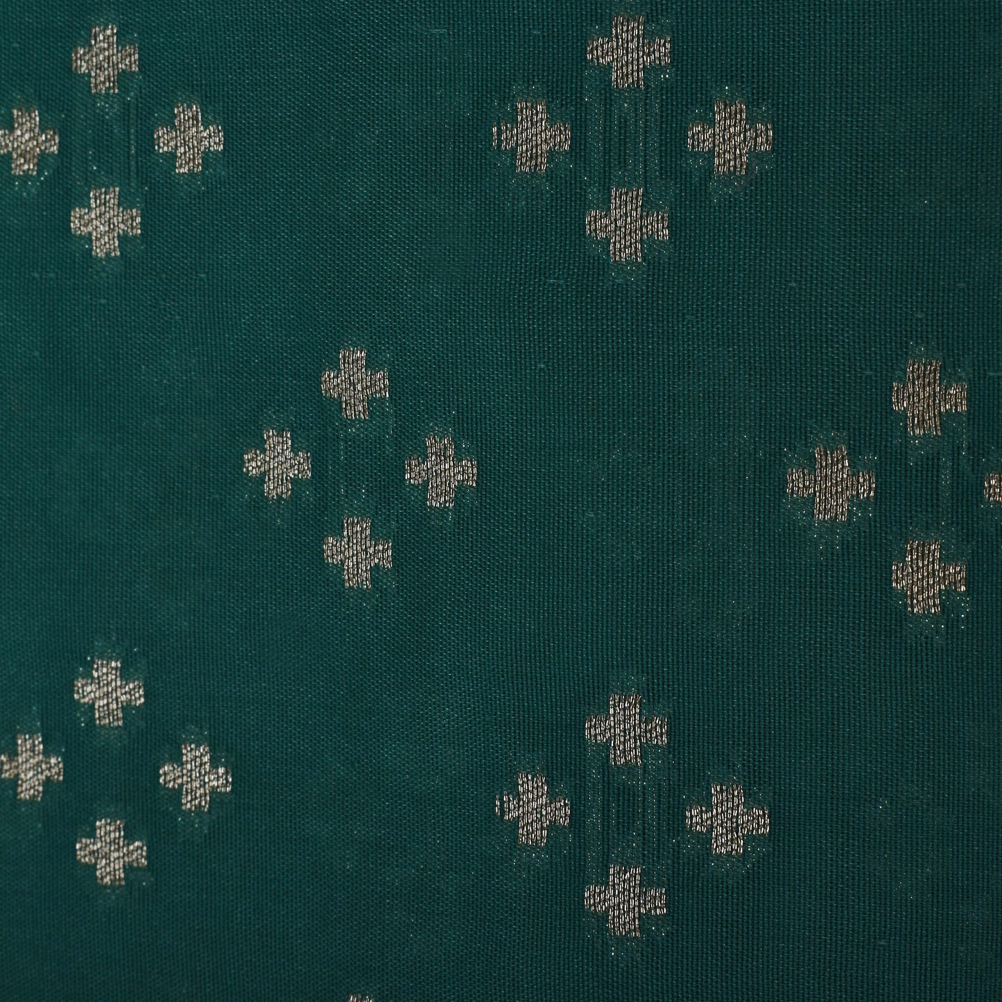 Rama Green Color Brocade Fabric