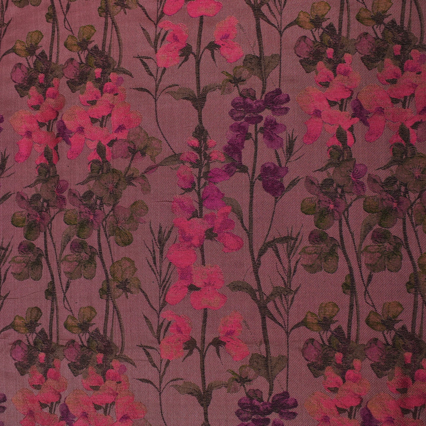 Multi Color Silk Brocade Fabric