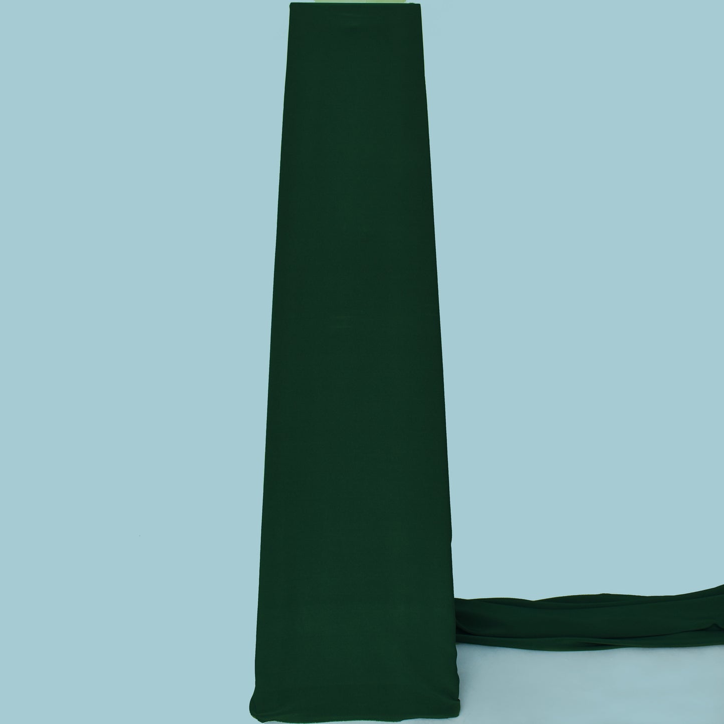 Green Solid Color Banana Crepe Fabric