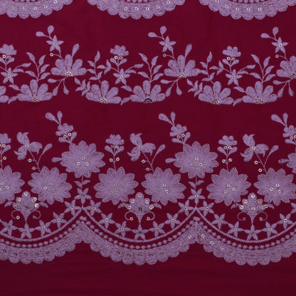 Colored Color Cotton Embroidery Fabric