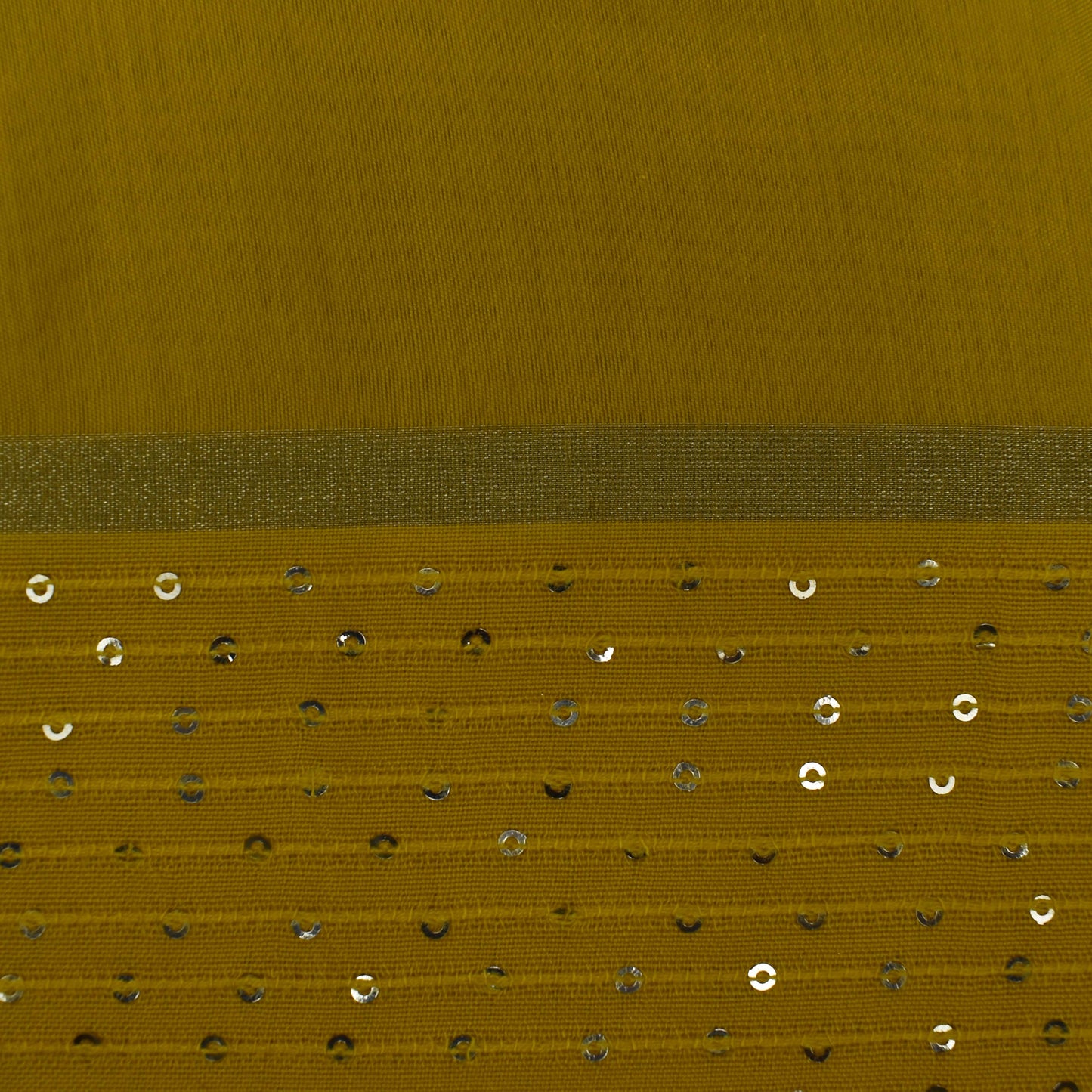 Multi Color Chanderi Tie & Die Border Embroidery Fabric