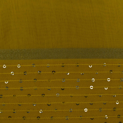 Multi Color Chanderi Tie & Die Border Embroidery Fabric