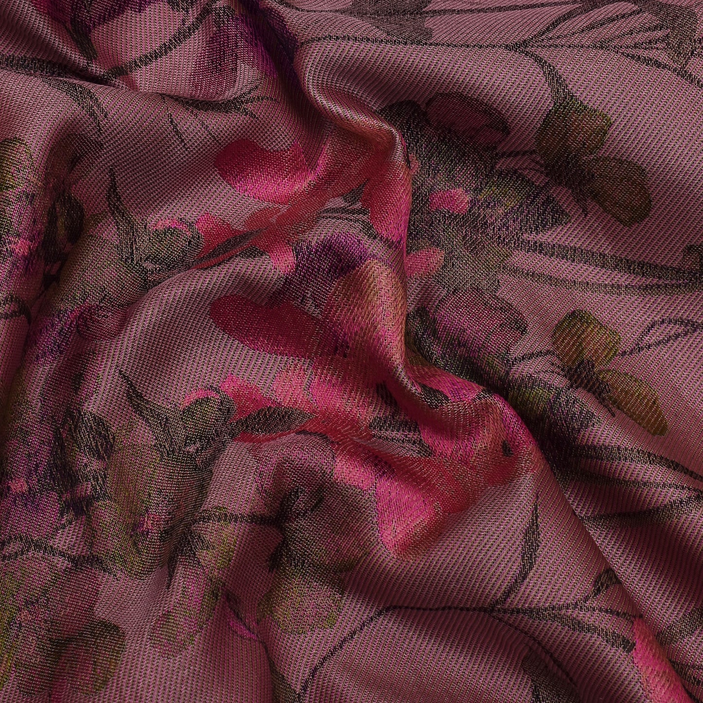 Multi Color Silk Brocade Fabric