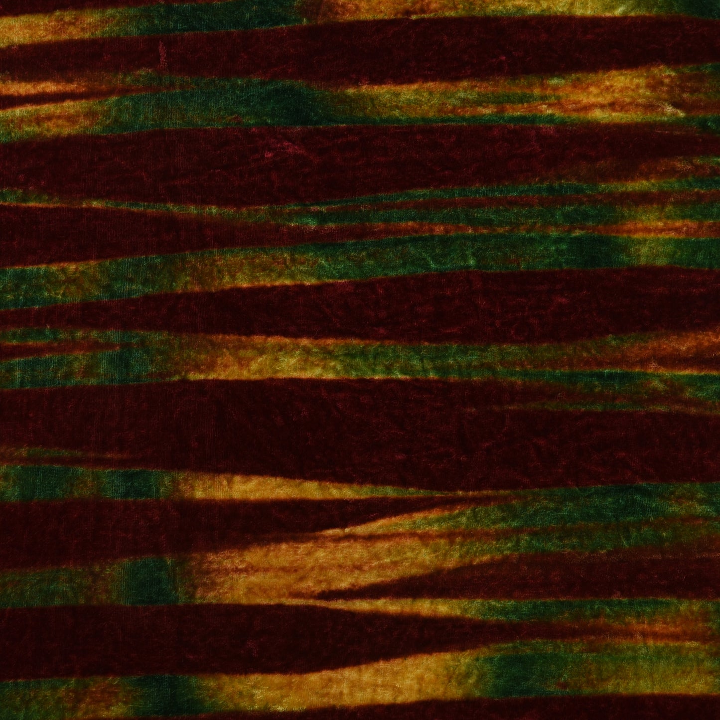 Multicolor Pure Silk Velvet Print Fabric