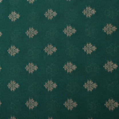 Rama Green Color Brocade Fabric
