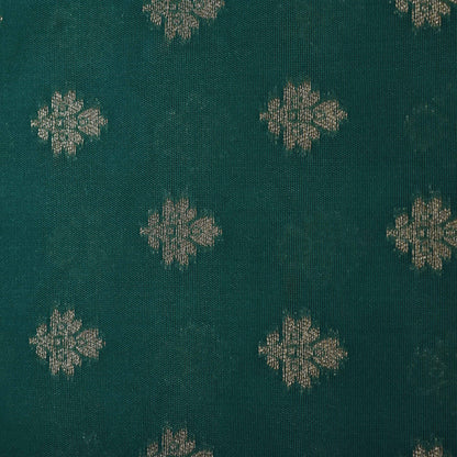 Rama Green Color Brocade Fabric