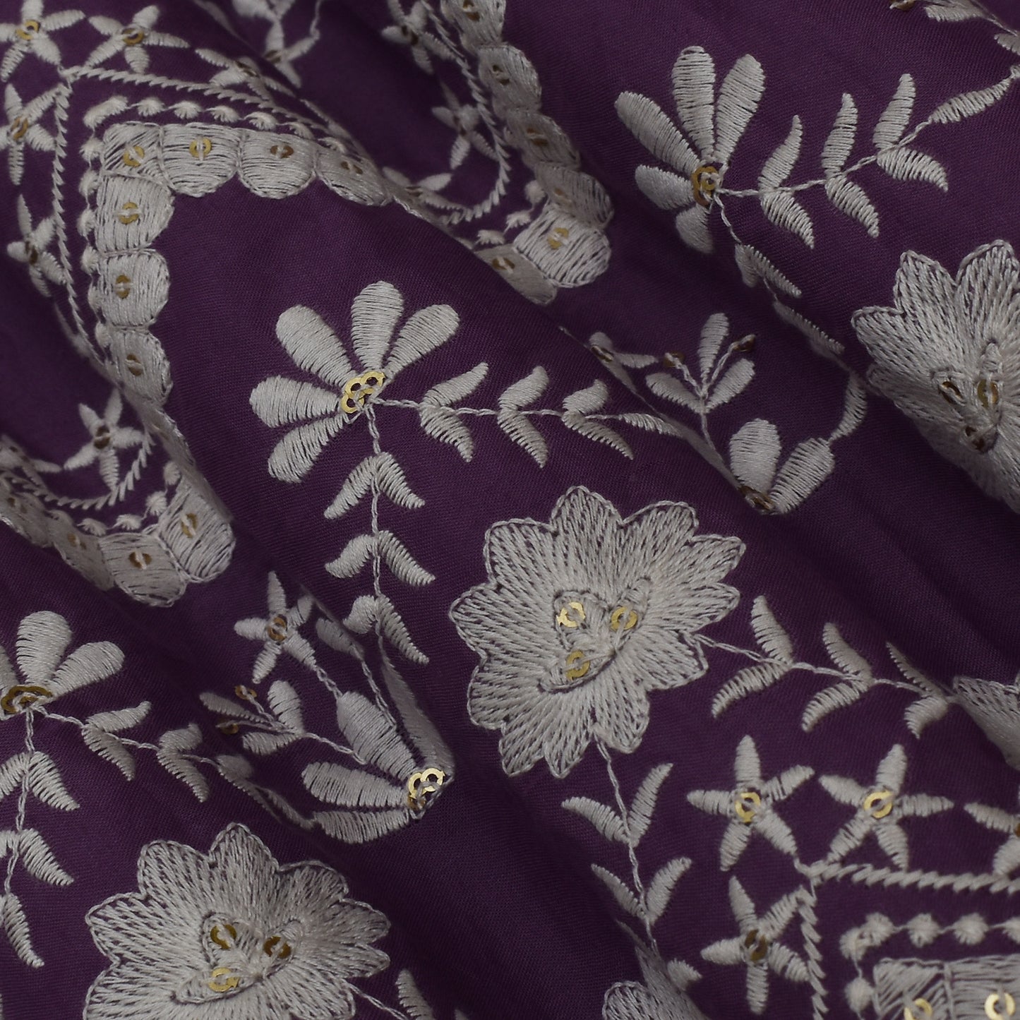 Colored Color Cotton Plazo Embroidery Fabric