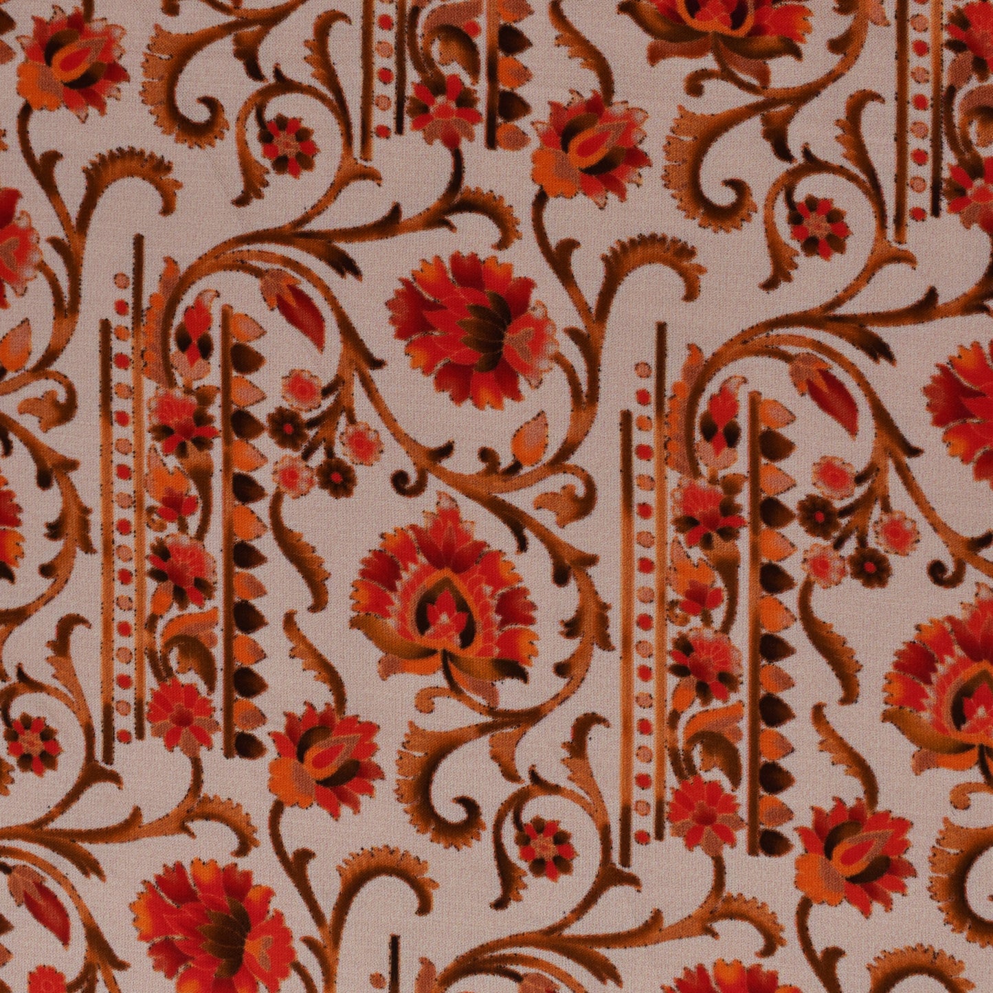 Multi Color Modal Satin Print Fabric