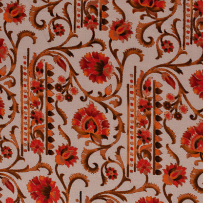 Multi Color Modal Satin Print Fabric