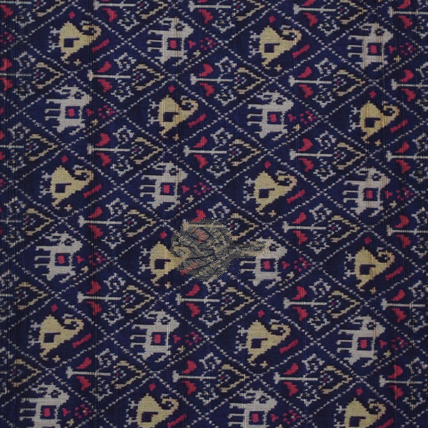 Multi Color Gicha Silk Hybrid Print Booti Fabric