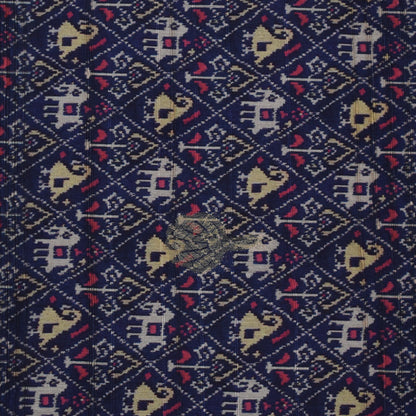 Multi Color Gicha Silk Hybrid Print Booti Fabric