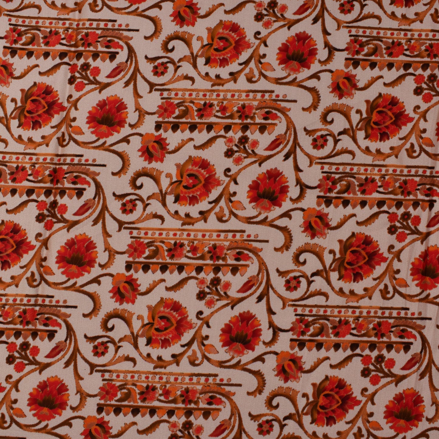 Multi Color Modal Satin Print Fabric