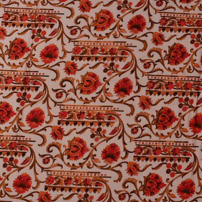 Multi Color Modal Satin Print Fabric