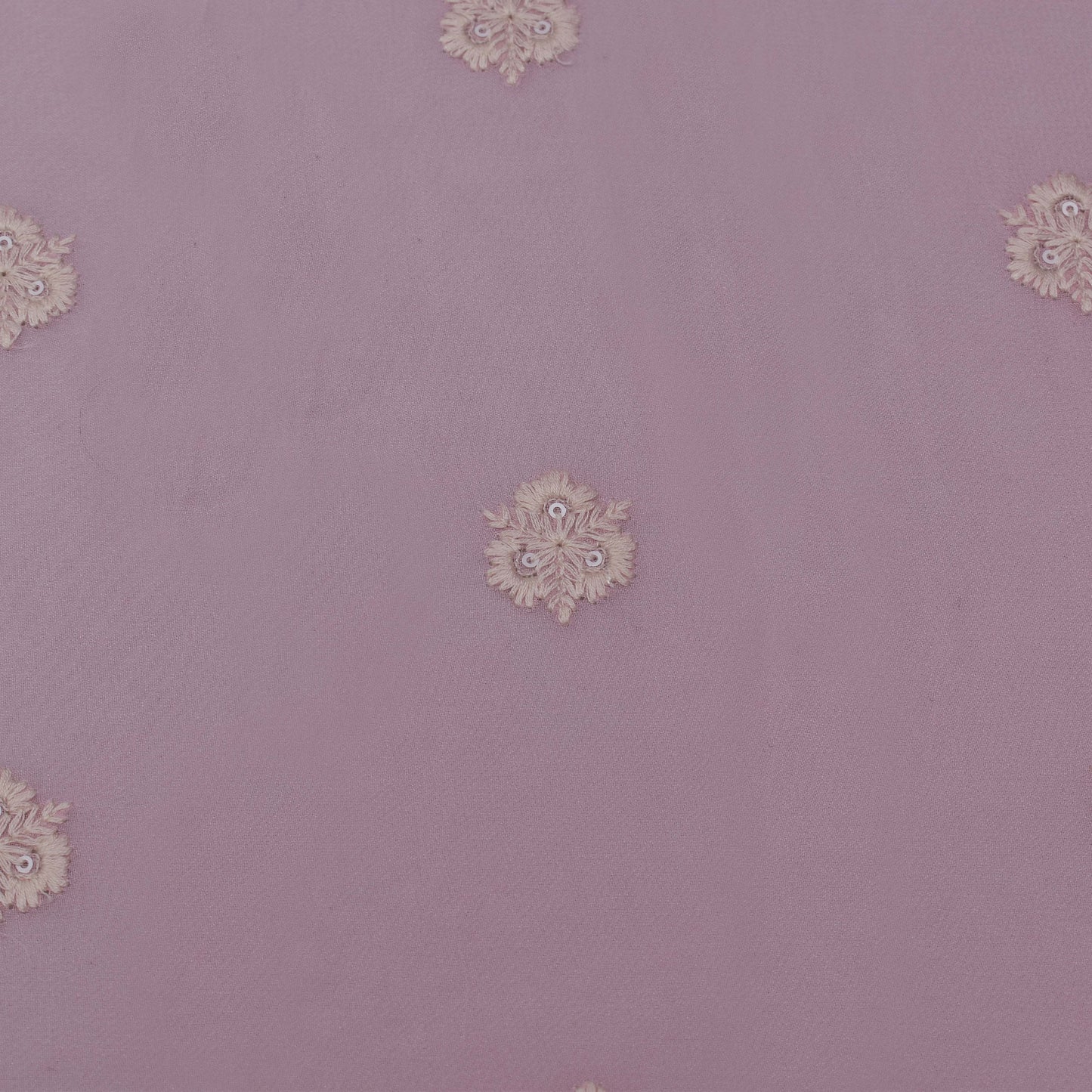 Pink Color Georgette Booti Fabric