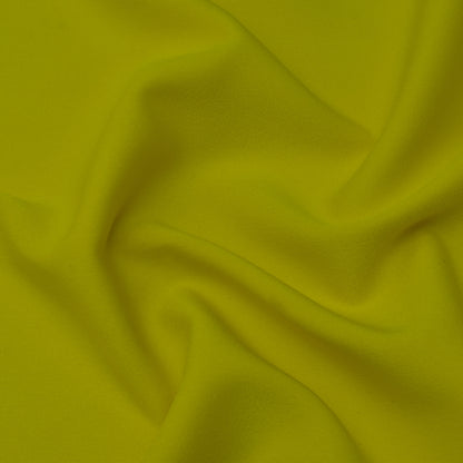 Yellow Solid Color Banana Crepe Fabric