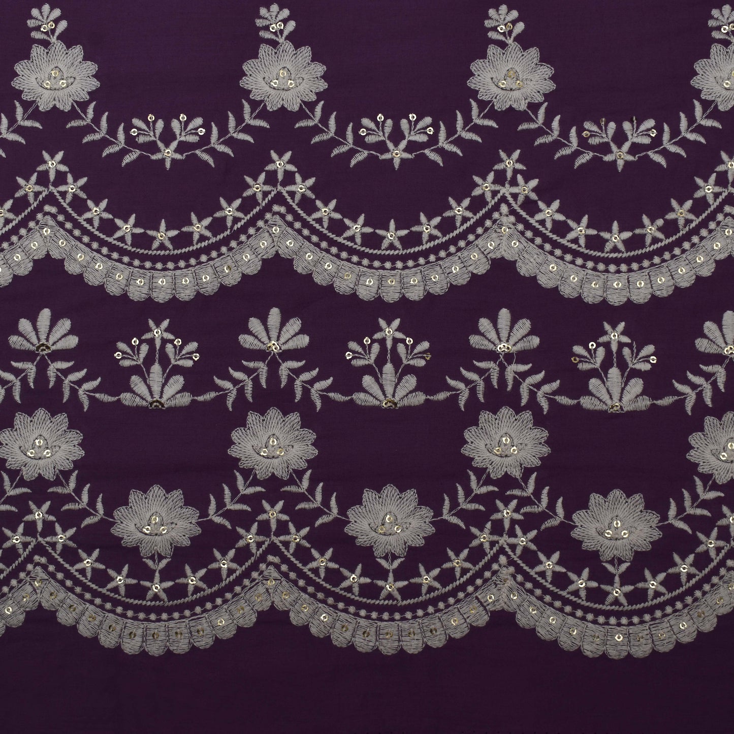 Colored Color Cotton Plazo Embroidery Fabric