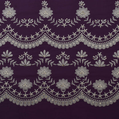 Colored Color Cotton Plazo Embroidery Fabric