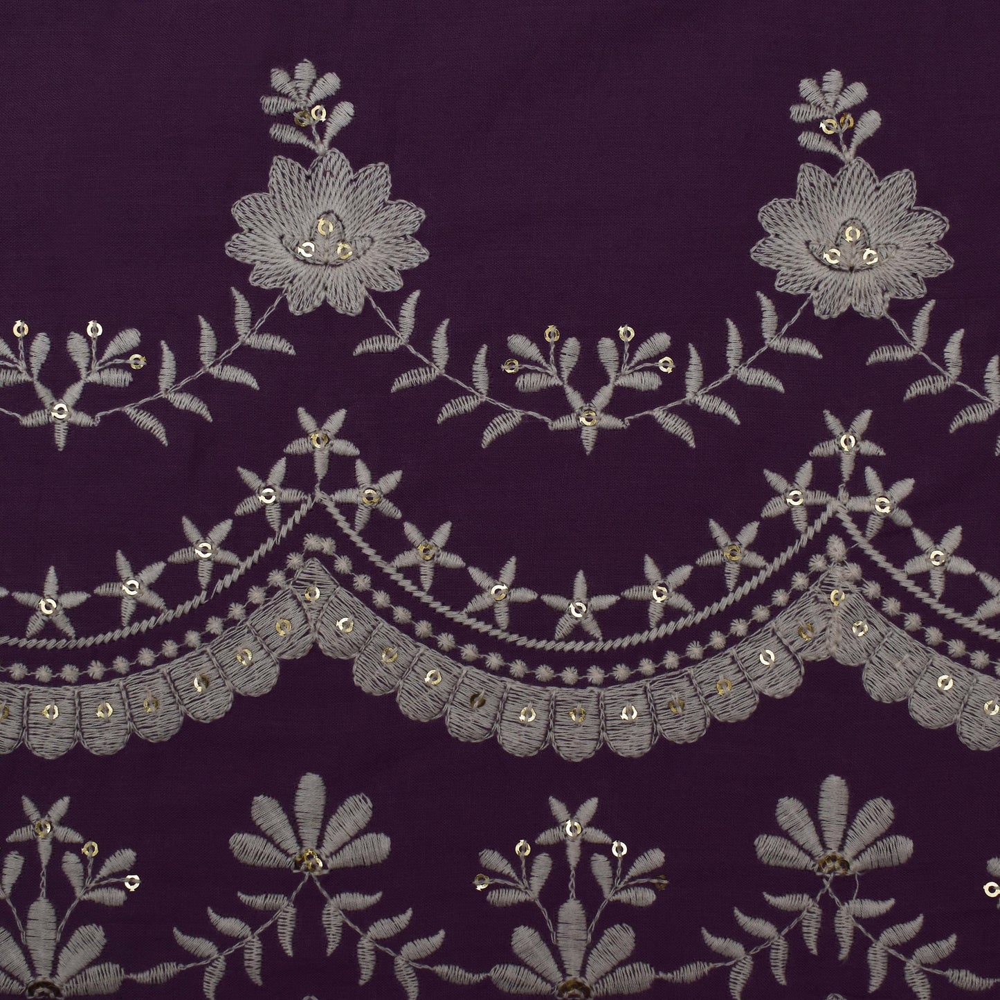 Colored Color Cotton Plazo Embroidery Fabric