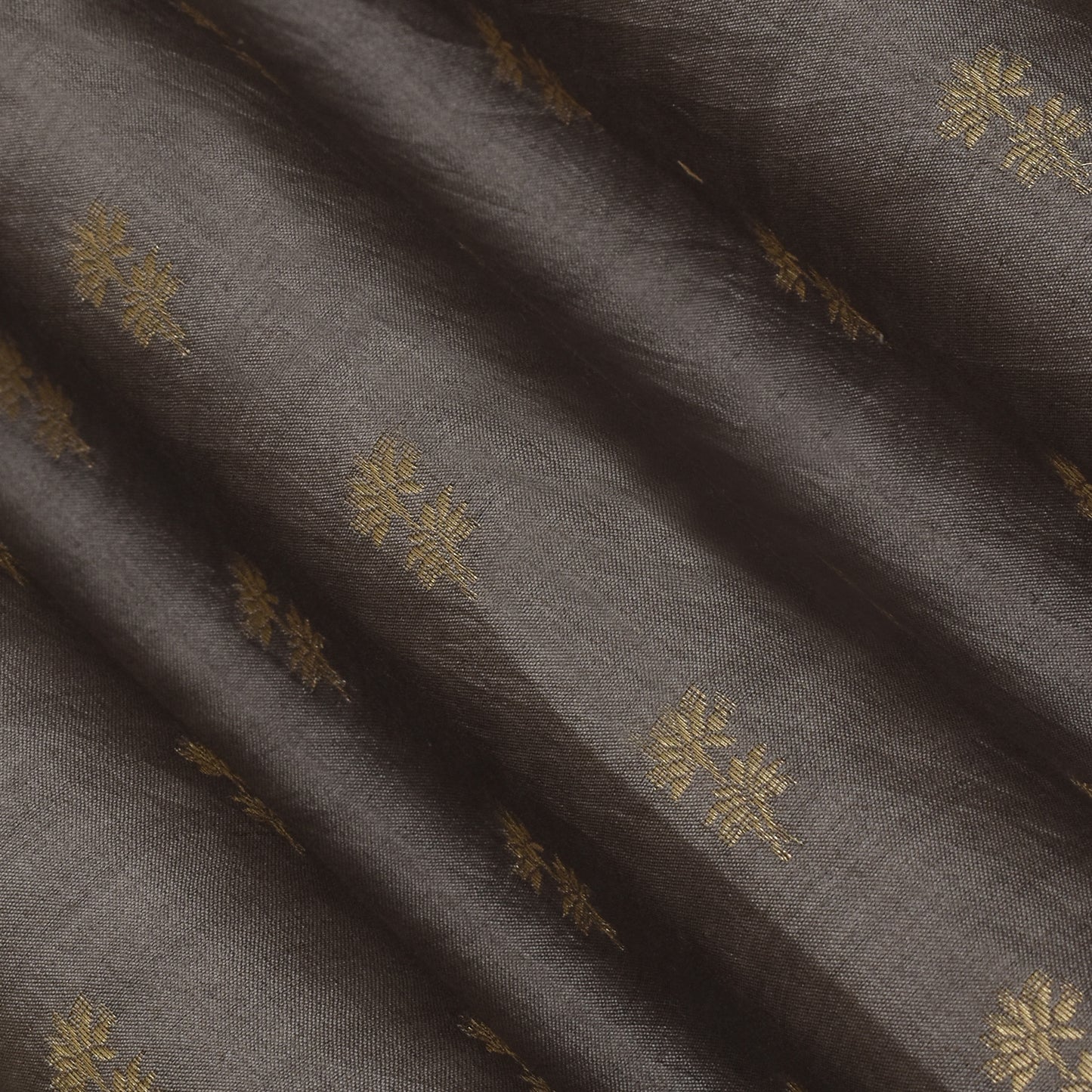 Grey Color Munga Brocade Fabric