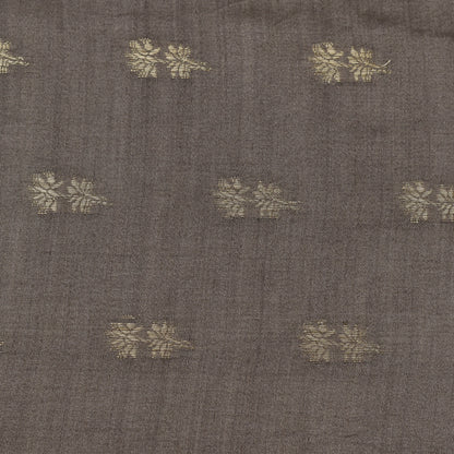 Grey Color Munga Brocade Fabric